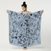 Blue Bloom Scarf-Olivia Wendel