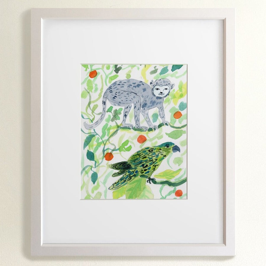 Parrot and Monkey Watercolor – Olivia Wendel