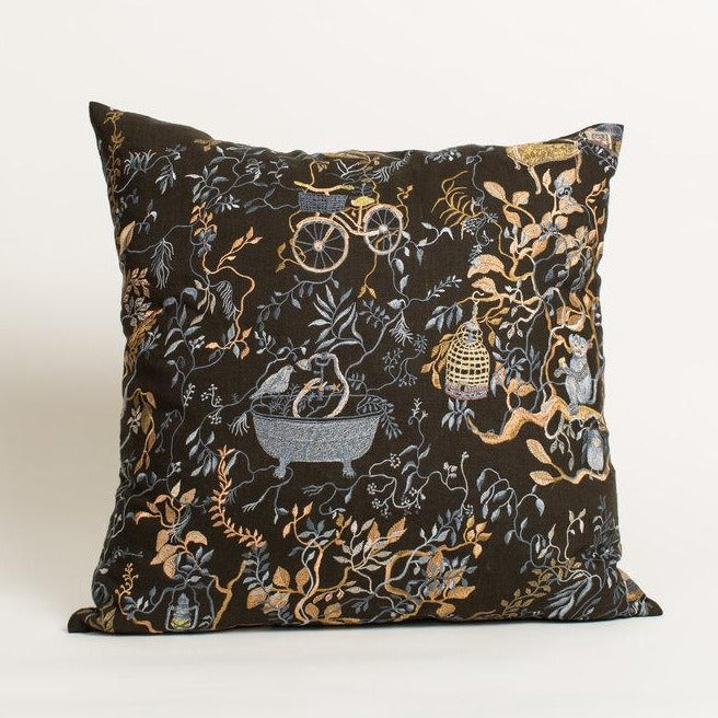 Wonderland Midnight Pillow-Olivia Wendel