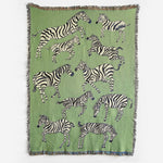 Green Zebras Blanket