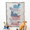 Sprinkled Dogs and Cats Totem Blanket-Olivia Wendel