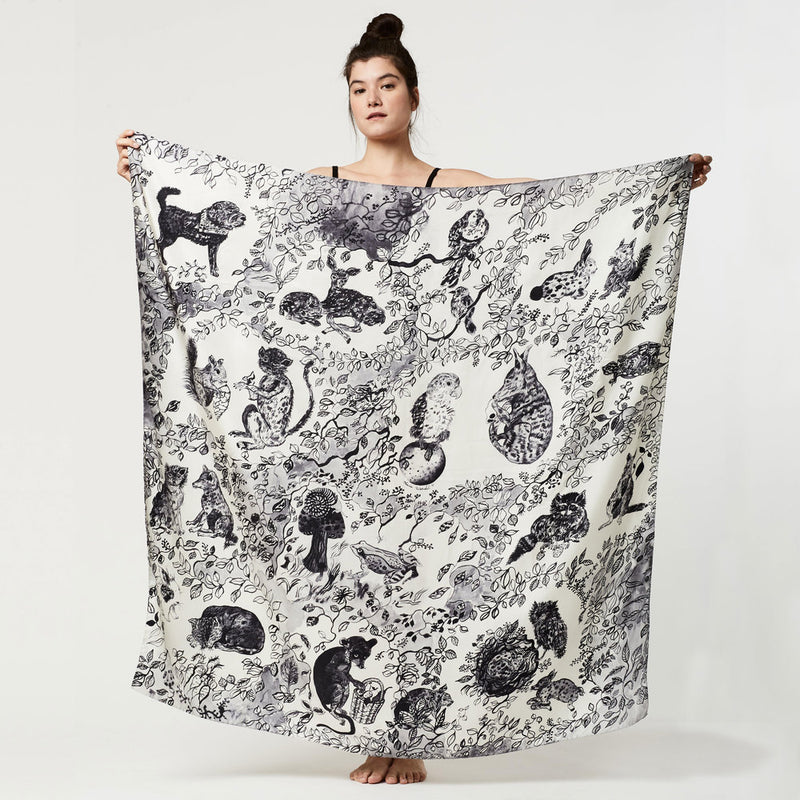 Forest Creatures Scarf-Olivia Wendel