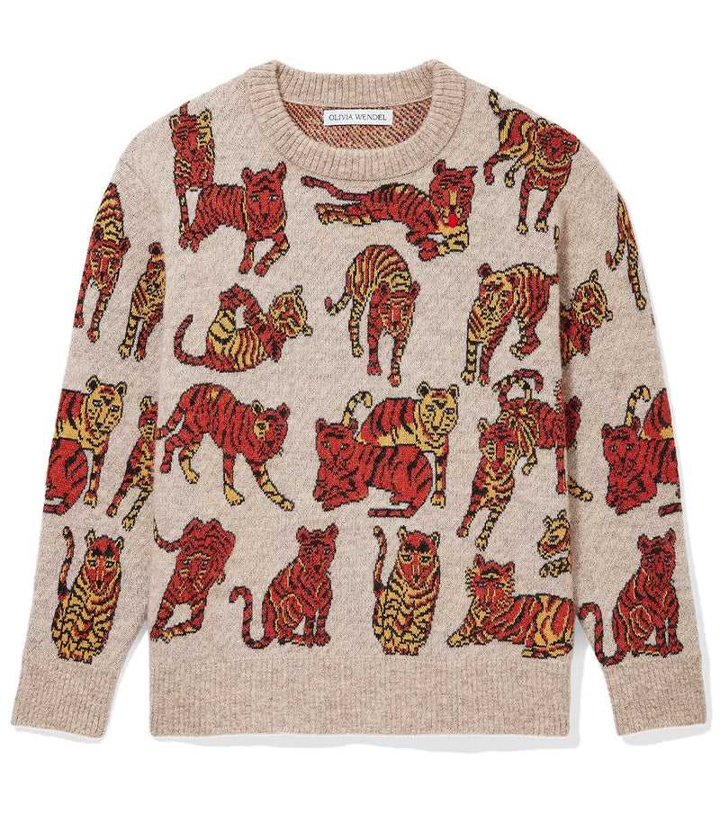 Playful Tiger Sweater